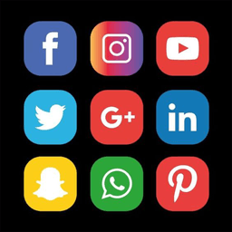 Socialy Media links Buttons icon