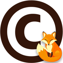Copyright on copy icon